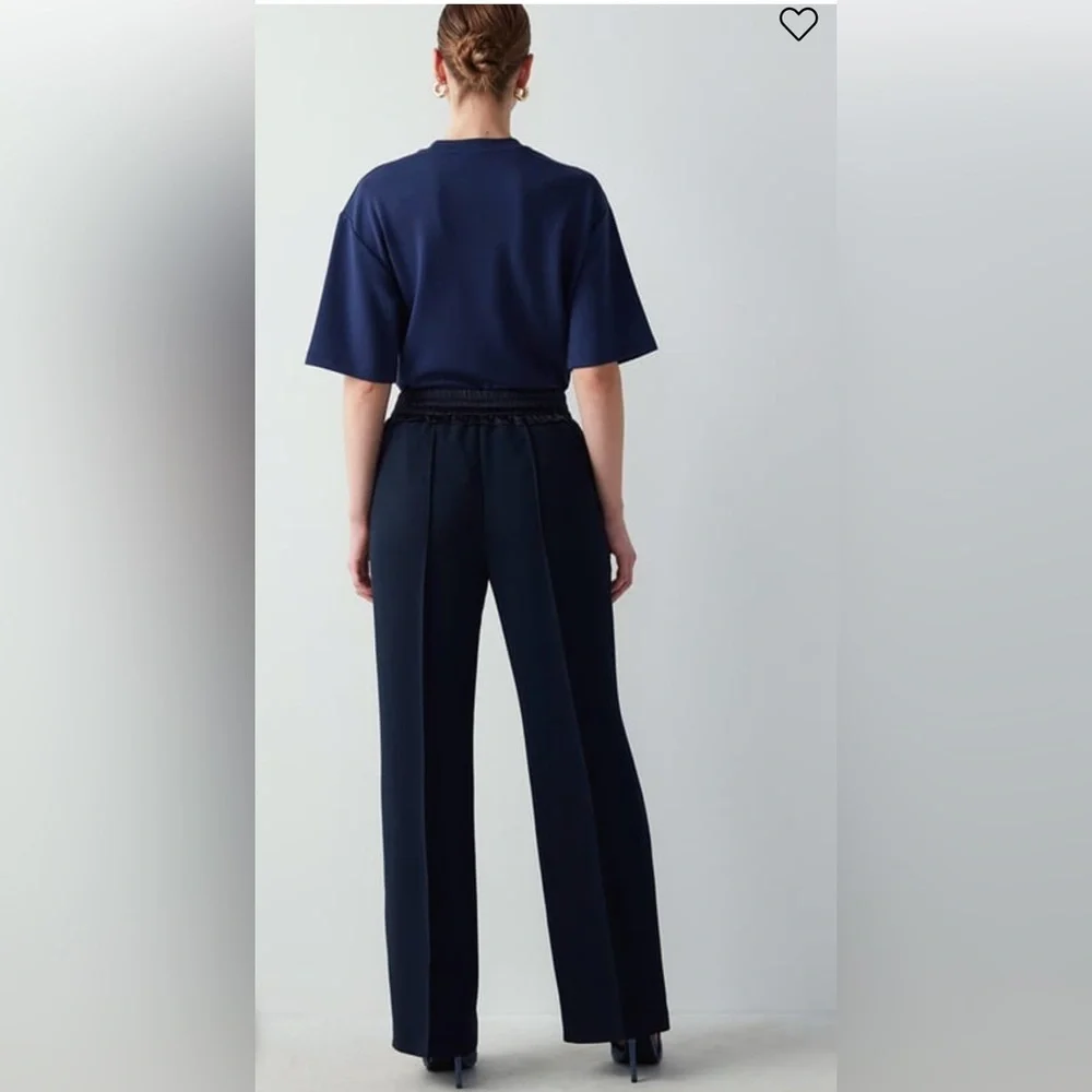 IPEKYOL Navy Women's Trousers,sise 8 - Picture 2 of 15